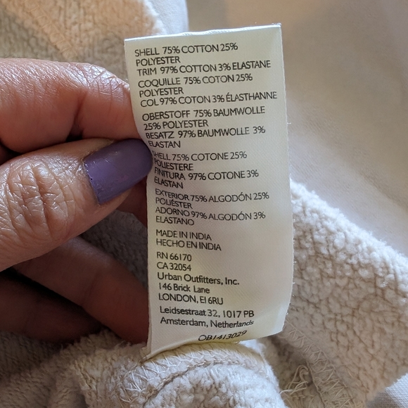 We the Free Beigey White Ombre Zuma Hoodie Sweater size Small - Picture 14 of 16